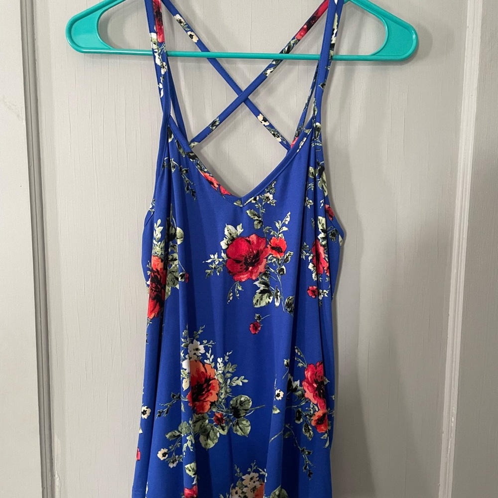 Floral print tank top